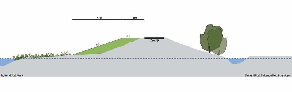 Beoordeling mogelijke oplossingen dijkvak B098a- Zeedijk ten westen van Zevenbergseweg, afgekeurd op piping Oplossing Beoordeling eindoordeel Binnenwaarts Kansrijk, met een oplossing in grond o