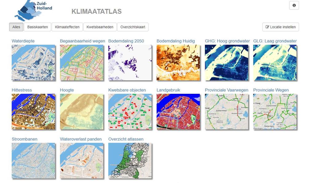 Provinciale klimaatatlassen