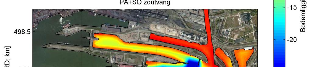 In een groot gebied is de bodem in de zoutvang naar -24 m NAP gebracht.