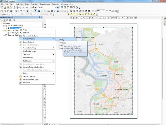 (methode in ArcGIS) koppelen