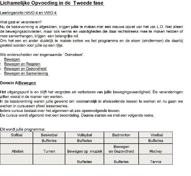 Studie:HAVO 4 Tweede Fase