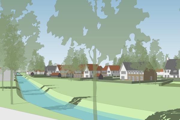 Impressie van de woningbouwplannen Lage Weide te Rotterdam. 1.