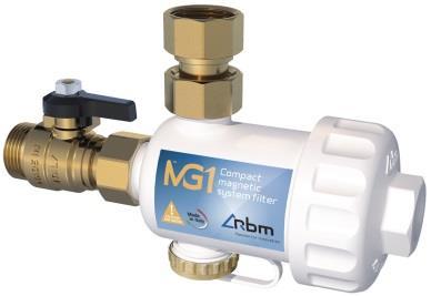 FILTERGRAAD: De MG1 verwijdert zwel alle magnetische als niet-magnetische vuildeeltjes die schade kunnen verrzaken.