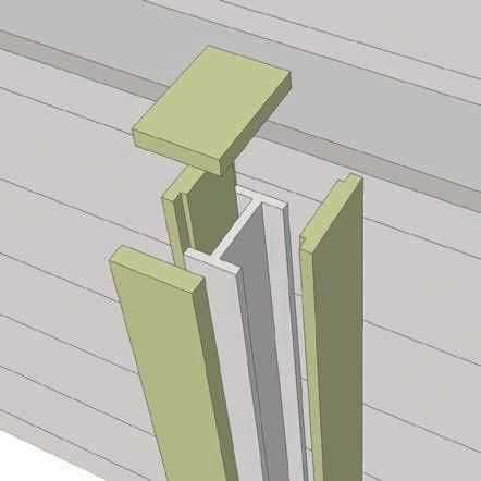 8x30mm De profielen worden via de voorziene gaten