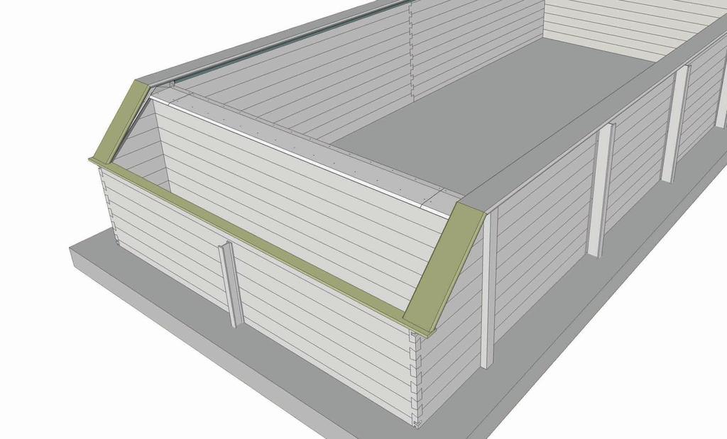 Alvorens de folie ter hoogte van de terugvoer en de skimmer door te knippen en de buizen er op aan te sluiten moet het zwembad gevuld worden tot een