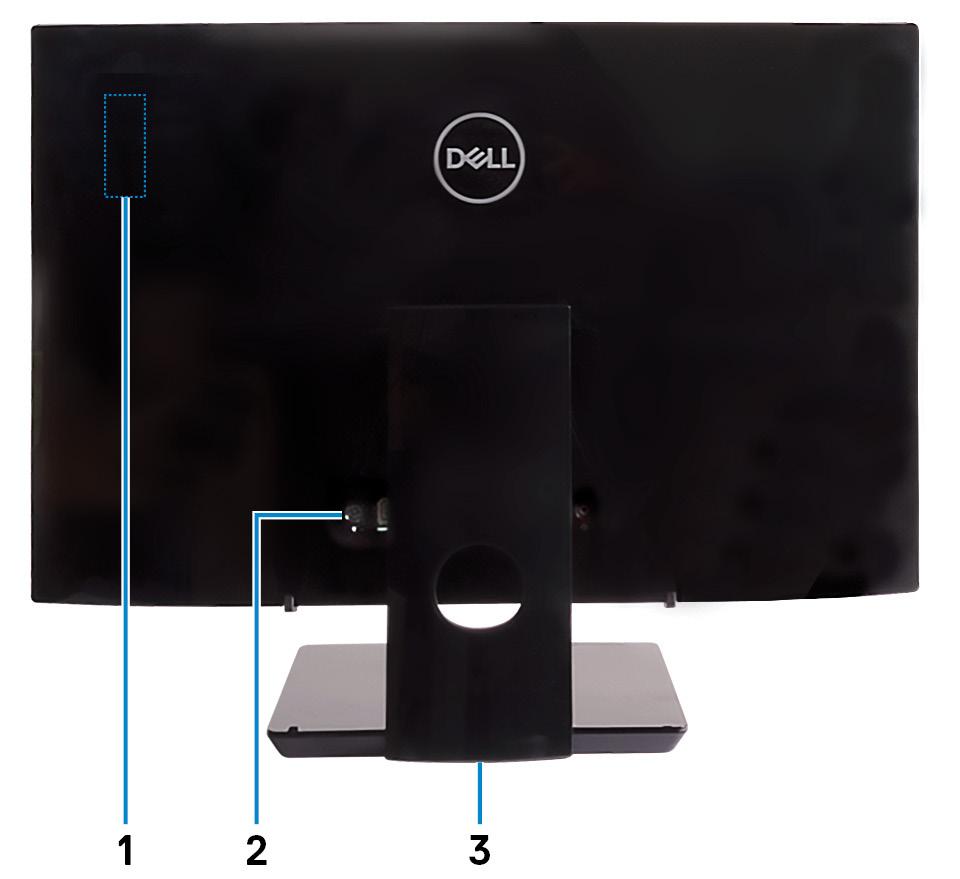 van uw computer. 2. Achterpaneel Sluit voedings-, USB-, audio- en andere apparaten aan. 3.