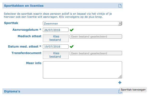 Klik op de PLUS-knop te vragen.