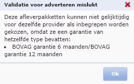 4) Veelgestelde vragen 1) Wat gebeurt er met voertuigen waarbij ik al garanties heb ingesteld? Er verandert niets aan de instellingen, wel worden deze omgezet naar de nieuwe structuur.