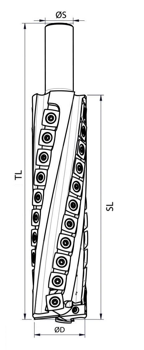 /Positief 30551.050.02 50 211 280 25 x 60 44 (Z=4) + V=2 R./Positief Artikelnummer Diameter Snijlengte Asgat Aantal tanden Draairichting 30551.080.00 80 79 25 16 (Z=4) + V=2+2 R./Positief 30551.080.01 80 79 25 16 (Z=4) + V=2+2 R.