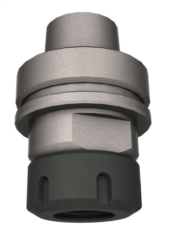 HSK spantanghouder voor CNC-bewerkingscentra 3704 Voorzien van een kogelgelagerde spanmoer. Voor het monteren van frezen en boren met schacht. Voor o.