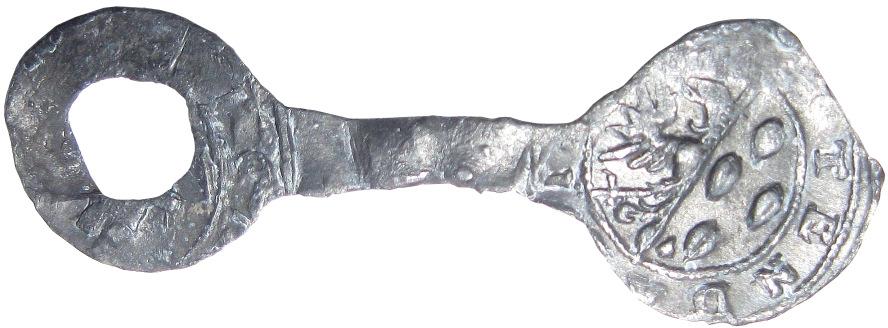 15) Zilveren bezemstuiver (gebroken) Friesland 1623