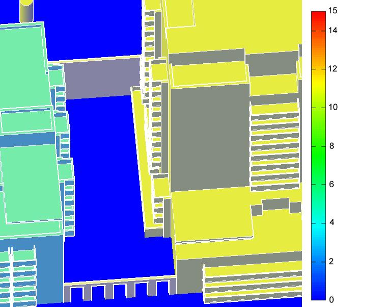 4 Resultaten 4.1 Windhinder Op basis van de berekende lokale windsnelheden is met behulp van de door Royal HaskoningDHV ontwikkelde software Winco2014 een windhinderkaart gegenereerd.