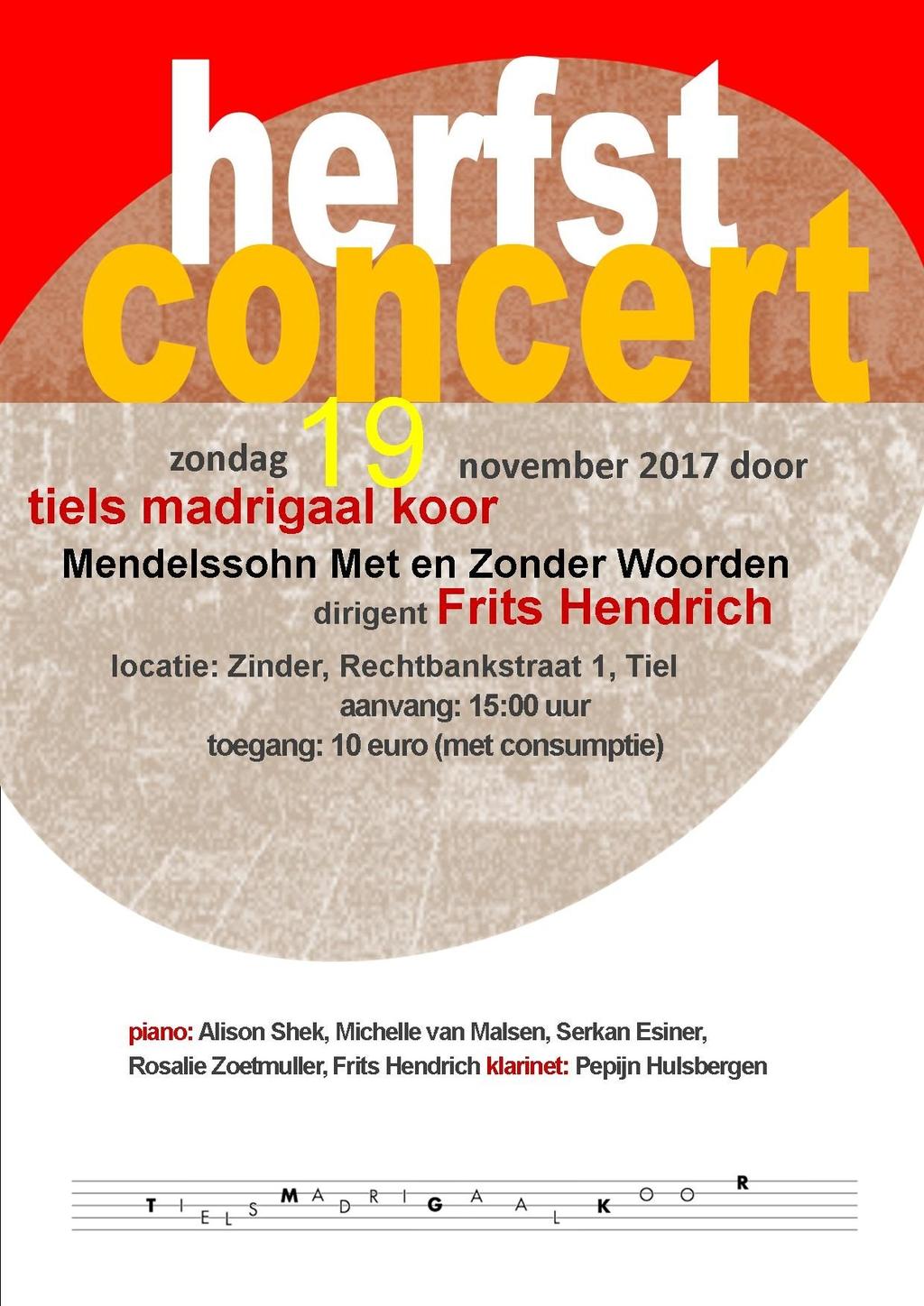 We bereidden enkele liederen van Mendelssohn voor, en enkele pianisten in opleiding aan het Tilburgs conservatorium wilden graag enkele Lieder ohne Worter spelen.