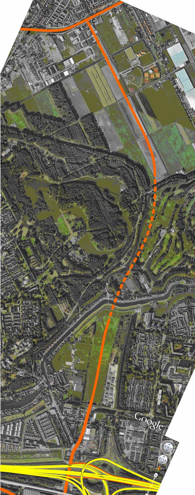 A16 zone 1 rijstrook per richting Hillegersberg