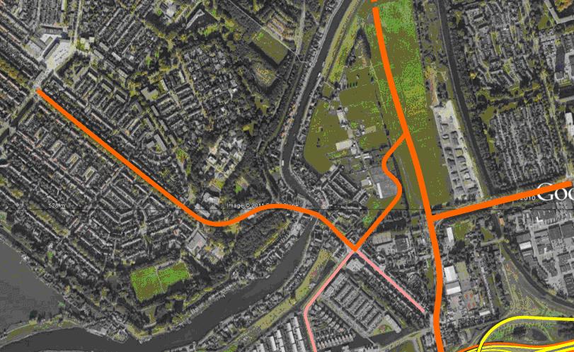 Verlengde Titaniumweg 2 x 1 rijstrook Verlengde