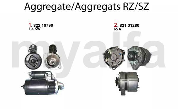 1 82210790 Startmotor 75,90,GTV (116),RZ,SZ 6-cilinder & Turbo 232,85 2