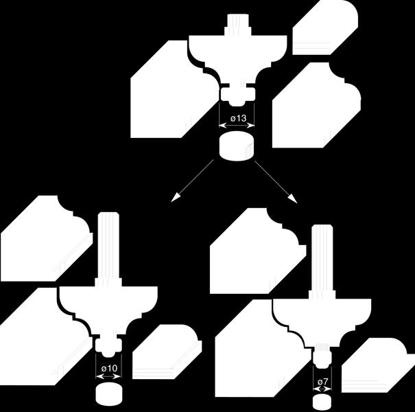 schacht = 8 Radius Diameter Snijlengte Totale lengte 2039.290.