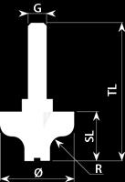 schacht = 8 Radius Diameter Snijlengte