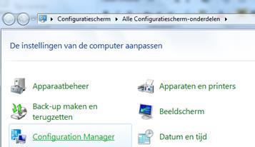 2. Gebruik van de SCCM Client 2.1. Voorwaarden Om de SCCM Client te kunnen gebruiken, dient het werkstation verbonden te zijn met het draadloze of bekabelde netwerk.