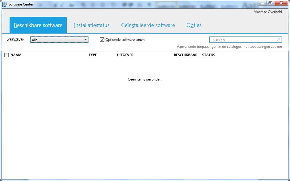 2.2.1.1. Software installeren Software installeren gebeurt via het tabblad Beschikbare software. Hier vindt u alle beschikbare software terug.