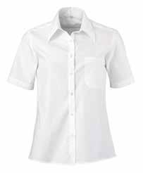 polyester wit/lichtblauw gestreept 49% polyester - 49% katoen - 2% elastaan hemd Regular Fit ¾ mouw Recht model ¾ mouw met manchet