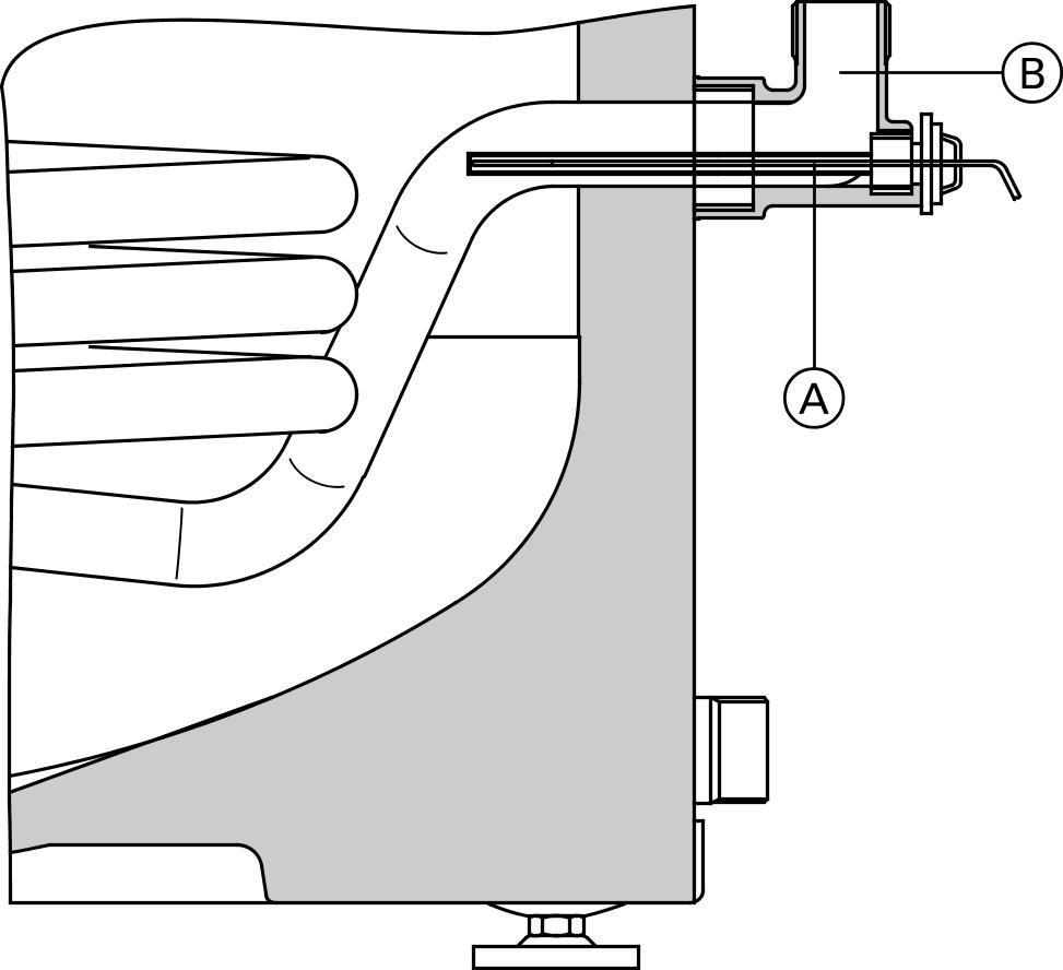 Technische informatie warmwaterboiler (vervolg) E Aftap ELH Aansluiting voor elektrisch verwarmingselement HR Verwarmingswaterretour (bovenste verwarmingsspiraal) HRs Verwarmingswaterretour solar* 1