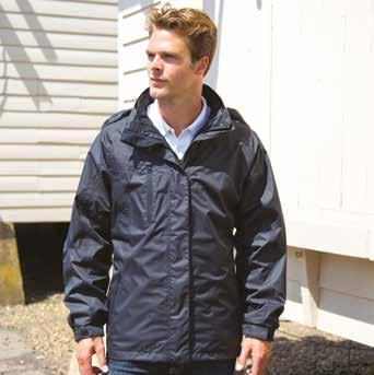 3-IN- PARKAS R400M Buitenjas 00% ripstoppolyester met een voering van 00% polyester, windbreaker, waterdicht 3000 mm en ademend 3000 g/m 2 /24 u.