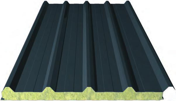 Geïsoleerde panelen JI VULCSTEEL ROOF (rotswolpaneel dak) isometall is a division of joris ide nv/sa x y z Gelieve plaatlengte (x) en isolatielengte (y) op te geven. Isolatielengte min.: 2500 mm.
