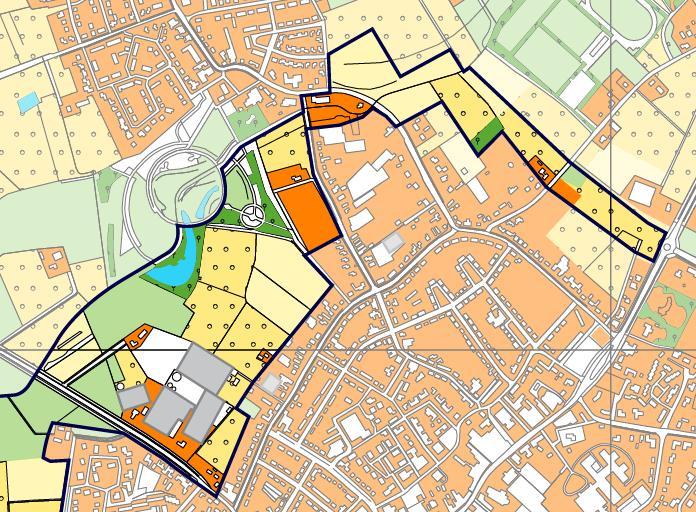 5.3 Ruimtegebruik Zundert ligt centraal in een agrarisch gebied, welke onderdeel uitmaakt van de (provinciale) Agrarische Hoofdstructuur.