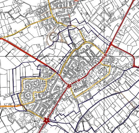 5.9 Verkeer Wegenstructuur Het belangrijkste onderdeel van de verkeersstructuur van Zundert betreft de N263. De N263 is globaal noord-zuid georiënteerd en loopt parallel aan de A16.