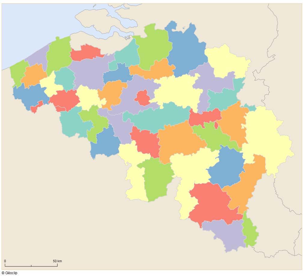 ARRONDISSEMENTEN Arrondissementen zijn onderverdelingen van provincies.