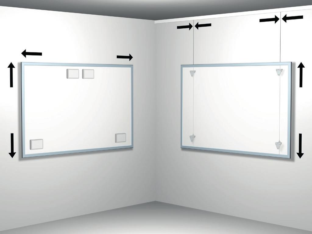 PRESENTATIESYSTEMEN WHITEBOARDS OPHANGEN PRESENTATIESYSTEMEN WHITEBOARDSET /