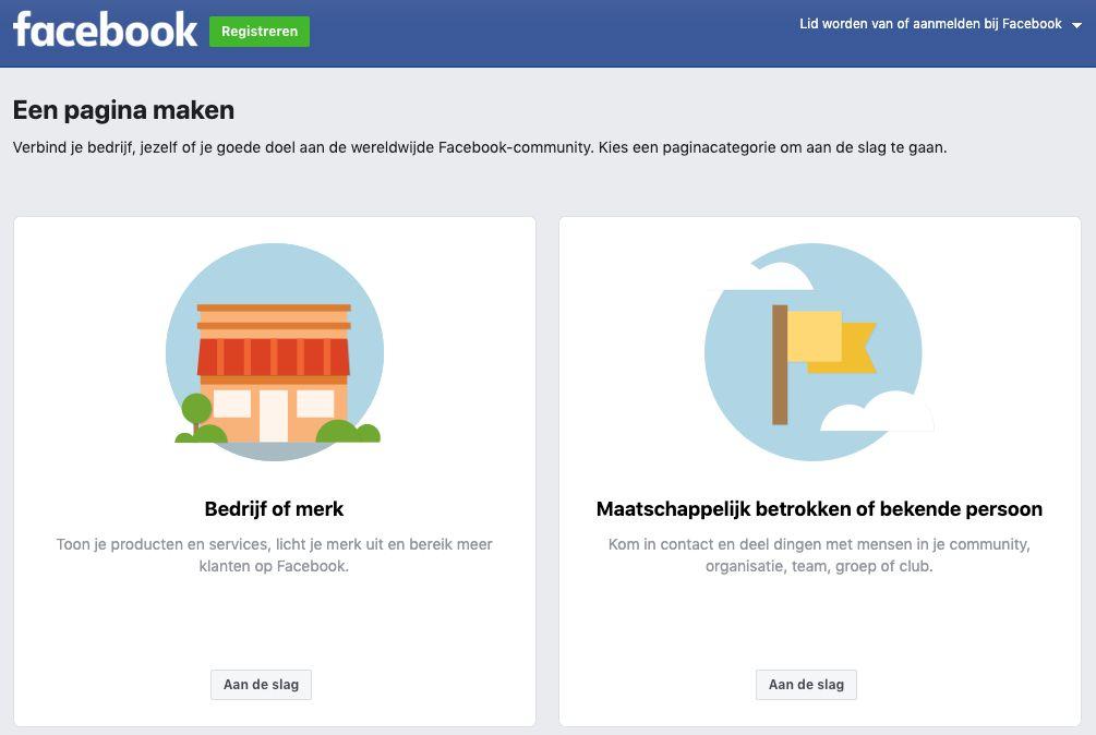 Facebook Ondanks het dalende percentage gebruikers, is Facebook nog steeds een van de grootste social media kanalen in Nederland.