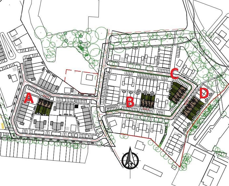 Als eerste adverteren wij de 4 hoekwoningen aan de Trientje Timmerstraat van 720,-. Op de website staan deze 4 woningen onder het adres van Trientje Timmerstraat 25.