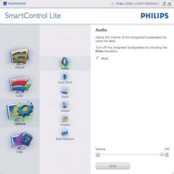 De enige manier om SmartControl Lite te starten is via de snelkoppeling op het bureaublad of vanaf het programmabestand.