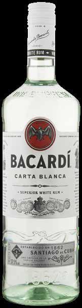 BACARDI CARTA BLANCA Witte Rum, 1