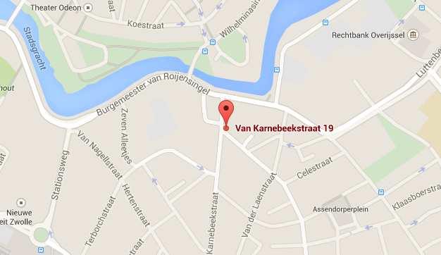 Algemene gegevens Adresgegevens Van Karnebeekstraat 19 8011 JA Zwolle Oppervlakte Totaal ca. 180 m² b.v.o. Souterrain ca. 5 m² b.v.o. Begane grond ca. 80 m² b.v.o. 1 e verdieping ca. 50 m² b.v.o. 2 e verdieping ca.
