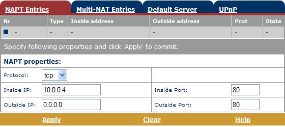 SFS8000 Ethernet 64 15.2.2. IP adres van het modem (LAN) Het modem wordt uitgeleverd met een bepaald IP adres in het lokale netwerk.