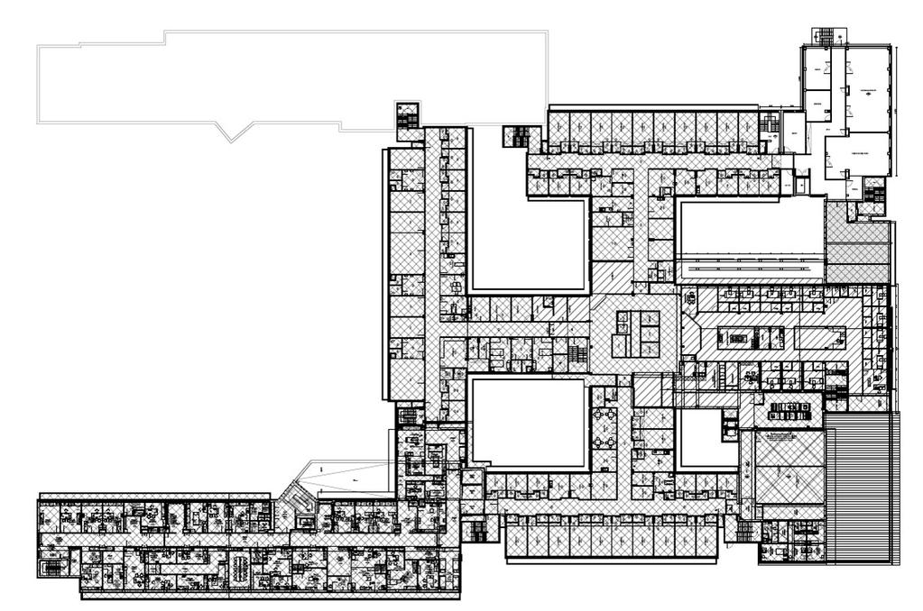 1. Architectonische voorstelling 1.1 Architectonische voorstelling De dienst pneumologie en gastro-enterologie bevindt zich op de tweede verdieping in de F blok.