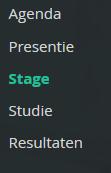 7. Stage Het onderdeel Stage geeft een overzicht van de stages die uw kind volgt of gevolgd heeft.