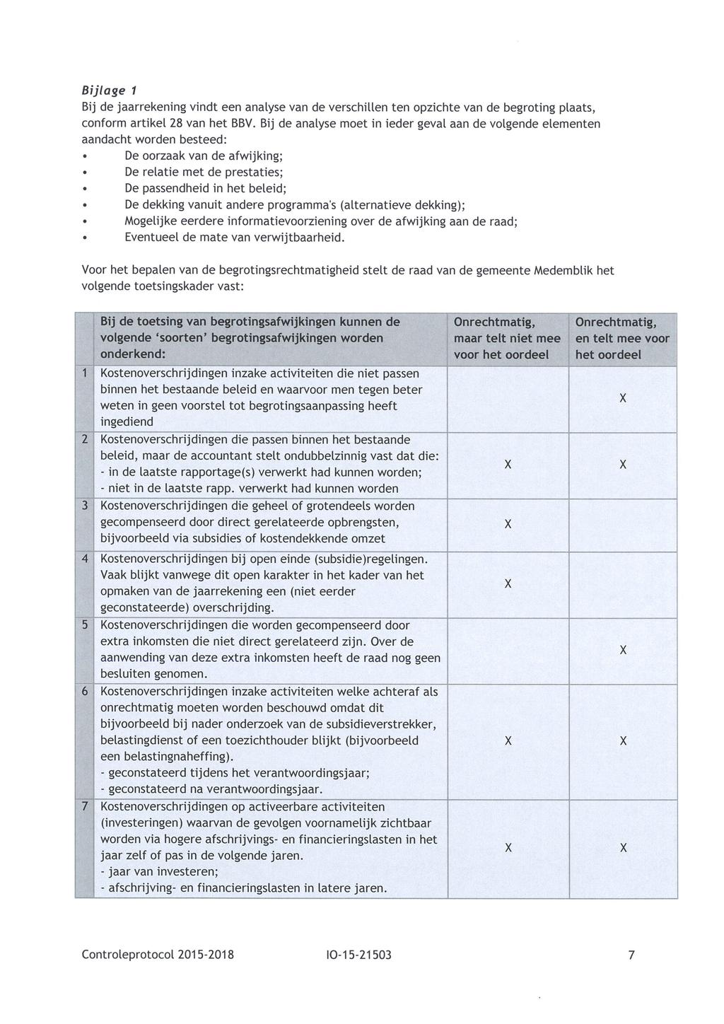 Bijlage 1 Bij de jaarrekening vindt een analyse van de verschillen ten opzichte van de begroting plaats, conform artikel 28 van het BBV.