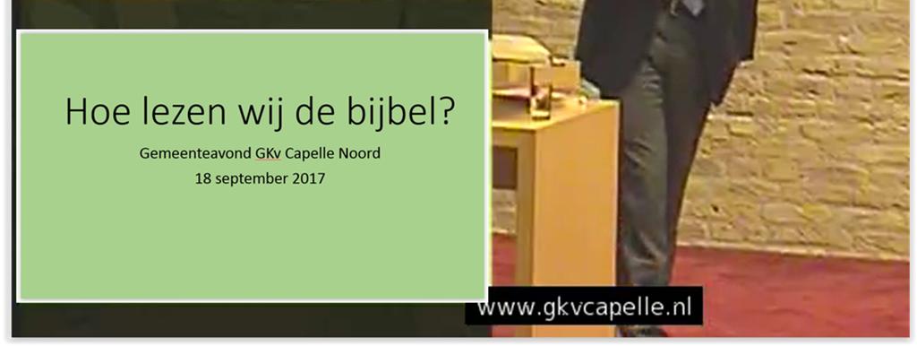 IJssel - Noord 18 september 2017 Lezing