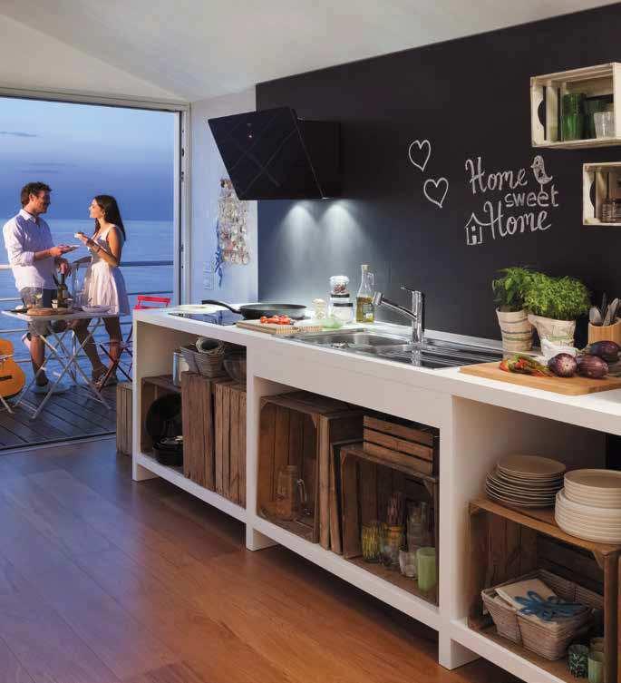 Smart 8 9 Speelse, stedelijke esthetiek in een keuken die tijd en ruimte bespaart.