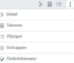 1 De lijst van Uitgebreide transacties Via het dropdownmenu zijn er 2 overzichten mogelijk Mijn