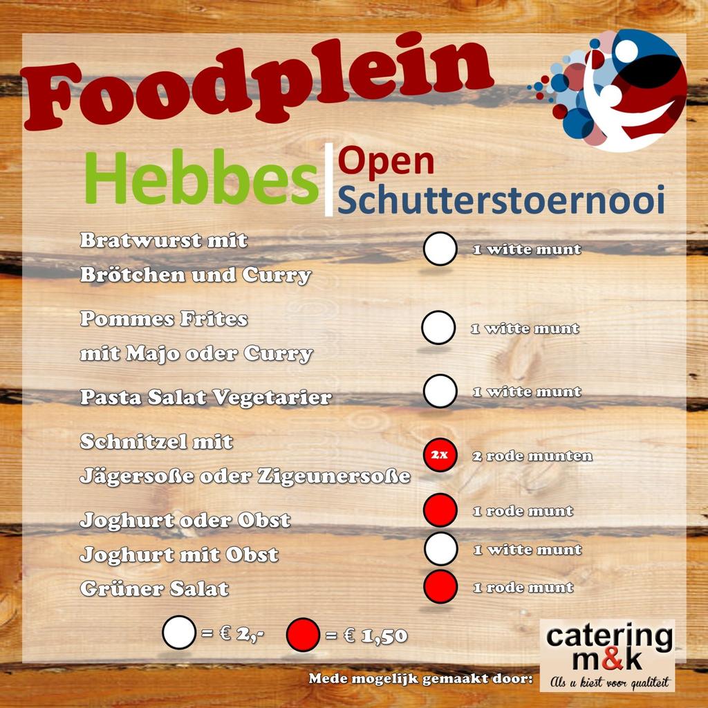 Foodplein Dit jaar zal het toernooi een eigen foodplein hebben, wat geopend is vanaf 16:00 uur. Het was tijd voor verandering, en in heel Nederland zie je dat foodfestivals erg in trek zijn.