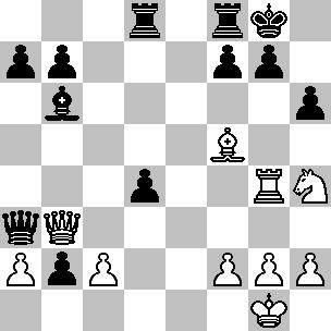 18.Tg4 Df6 19.Ld3 h6 20.Tf4 Dd6 21.Tg4 [21.Lc4 Tce8-+] 21...c4 22.Lf5 Tcd8 23.Ph4?? wit maakt een eind aan zijn lijden. [ 23.b3-+] 23...c3 [ 23.