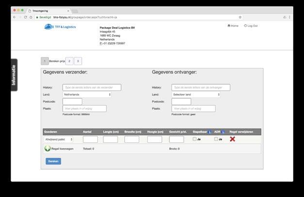 STAP 1 Zending aanmaken 1 2 3 1 2 3 Stap 1: Gegevens verzender Hier vult u het land en de postcode van het verzendadres in.