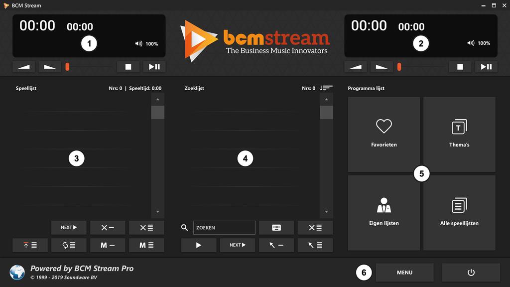 Handleiding BCM Stream Pro Dit is een beknopte uitleg van de BCM Stream Pro software