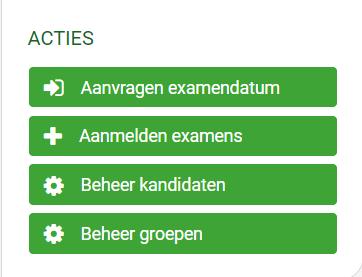 3.1 Kandidaten beheren (kandidaten importeren) Door in het dashboard bij ACTIES te klikken op de button Beheer kandidaten wordt een nieuwe pagina geopend.