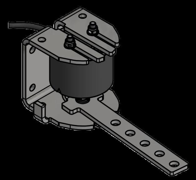 2.5. Montage hoeksensor De hoeksensor meet de actuele positie van de Side-Shift cilinder of zwenkdissel.